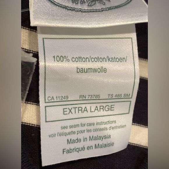 Women’s Blue & White Striped Button Down Blouse from Laura Ashley - Sz M - Picture 3 of 8